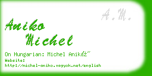 aniko michel business card